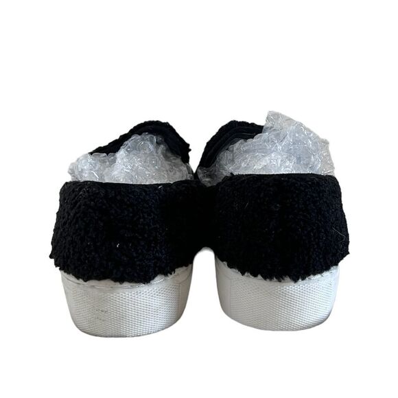 Steven New York Black Kimbel Faux Fur Shearling Slip on Women's Sneakers size 7. - Picture 7 of 10